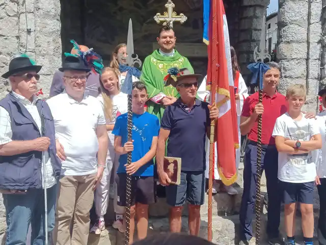 Photo de groupe des membres de la Compagnia, juillet 2024